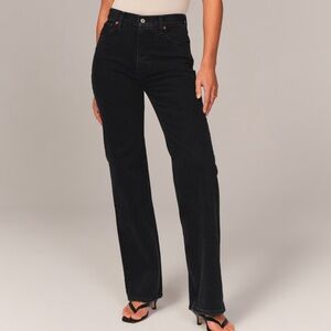 Abercrombie high rise straight leg Jean